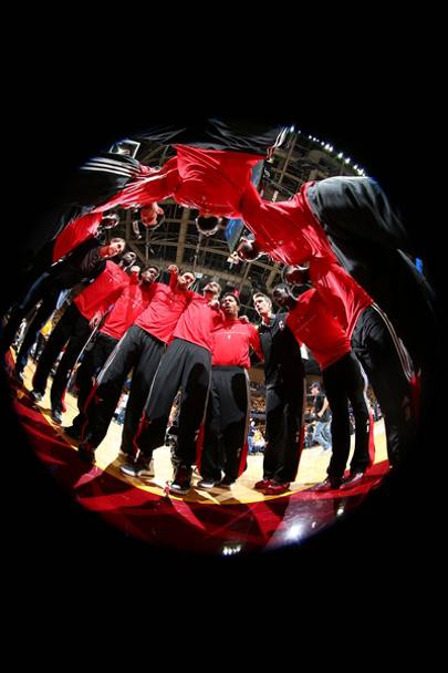 I Chicago Bulls nel prepartita (Getty Images)